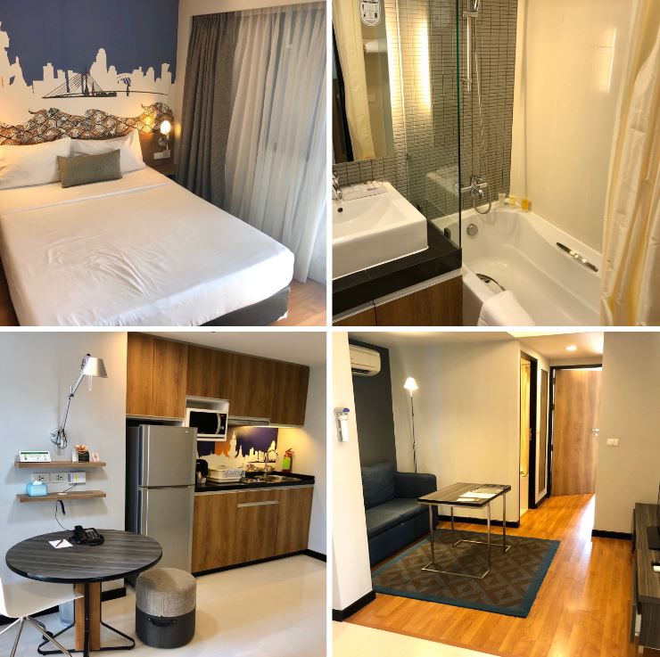 Verschiedene Ansichten des Hotels Citadines Sukhumvit 11 Bangkok