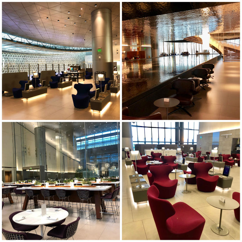 Collage der Lounge in Doha