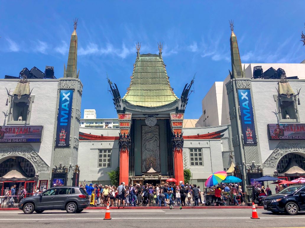 Los Angeles Sehenswürdigkeiten, Außenansicht des Chinese Theatre in Hollywood