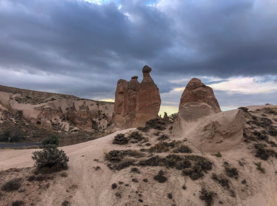 Felsen in Form von einem Kamel im Mönchstal Kappadokien