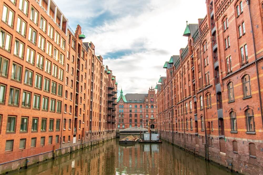 Hamburg Tipps, Blick auf Lagerhäuser in der Speicherstadt