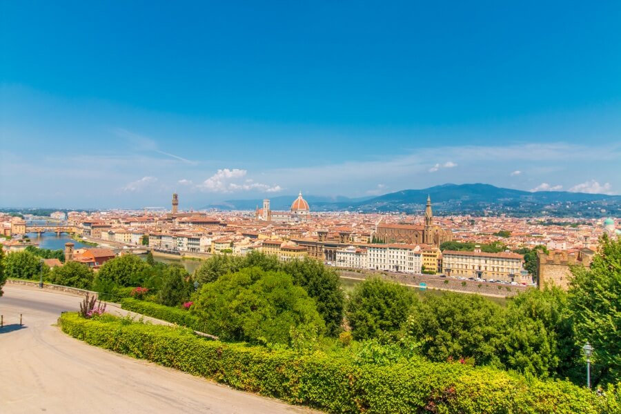 Die schönste Aussicht über Florenz vom Piazzale Michelangelo