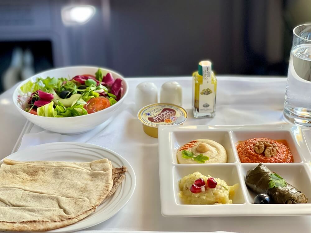 Leckeres Essen bei Emirates