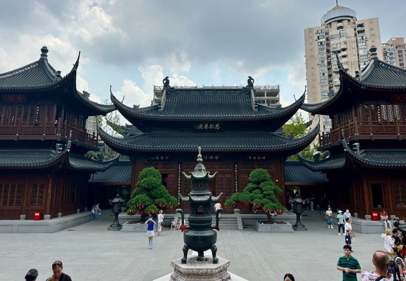 Jade Buddha Tempel Frontansicht
