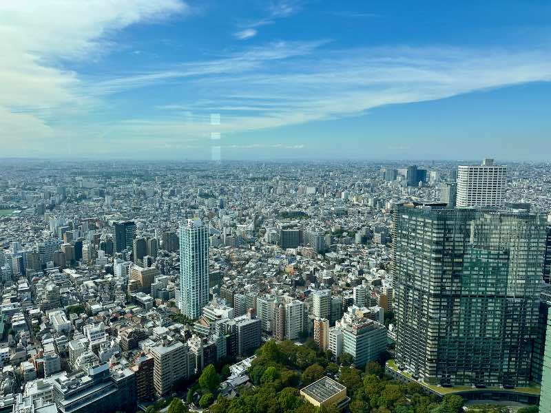 Tokio Sehenswürdigkeiten von oben Goverment Building kostenfreier Ausblick auf die Stadt